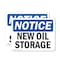 Signmission New Oil Storage, 10 in W x Rectangle, Plastic OS-2PACK-NS-P-710-L-14334 - alternate 1